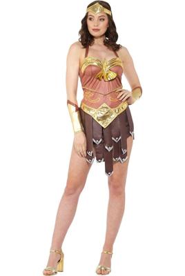 Sexy Gladiator Kostuum Bruin/Goud