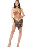 Sexy Gladiator Kostuum Bruin/Goud - thumbnail