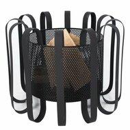 Kester vuurkorf zwart Fire Pit Staal Diameter 55cm Terrasverwarming Sfeerhaard - thumbnail