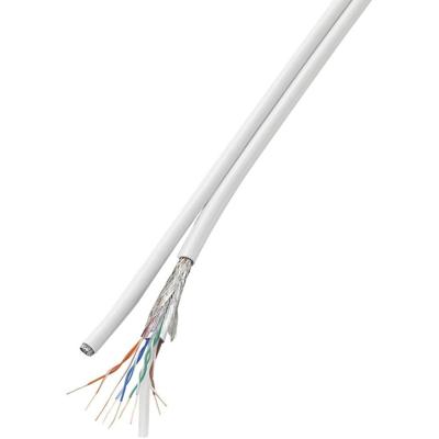 TRU COMPONENTS Duplex-Netwerkkabel CAT 6 SF/UTP 8 x 2 x 0.196 mm² Wit 100 m