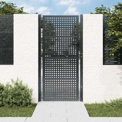 VidaXL Tuinpoort antraciet 100x175 cm staal VidaXL Tuinpoort antraciet 100x175 cm staal
