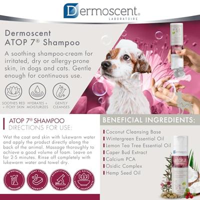 Dermoscent Atop 7 Shampoo voor hond en kat 200 ml - thumbnail