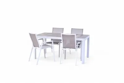 Trestino diningset gironde 161 nancy wit