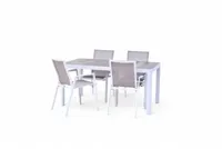 Trestino diningset gironde 161 nancy wit - thumbnail