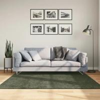 Vloerkleed HUARTE laagpolig zacht wasbaar 160x160 cm bosgroen - thumbnail