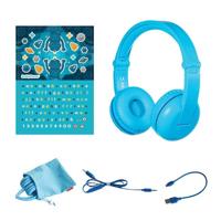 Buddyphones: Play Over-ear BT hoofdtelefoon - Blauw - thumbnail