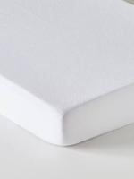 Waterdichte sponsmatrashoes met Aegis® behandeling tegen huisstofmijt wit - thumbnail