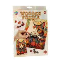 Moxy houten puzzel cat unieke vormen - thumbnail