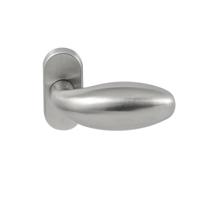 Hardbrass Knopkruk Golf op ovaal rozet - RVS - thumbnail