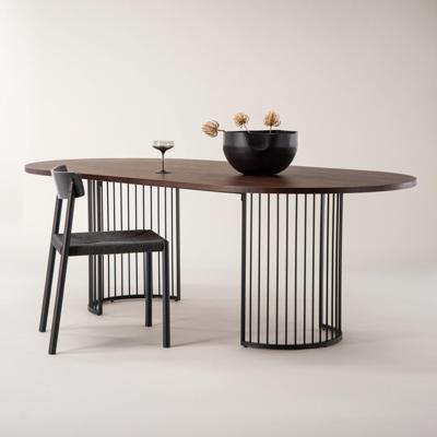 Nohr Ovale Eettafel 'Emmauel' Walnoot MDF, 220 x 110cm Nohr Ovale Eettafel 'Emmauel' Walnoot MDF, 220 x 110cm