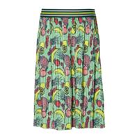 Quapi Girls plissé rok Femi met all over print groen/multicolor - thumbnail