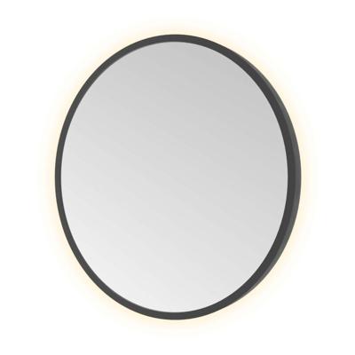 Spiegel Hotbath &MORE 40x40 cm LED-Verlichting Rond Geborsteld Zwart PVD Spiegel Hotbath &MORE 40x40 cm LED-Verlichting Rond Geborsteld Zwart PVD
