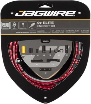JAGWIRE 2x elite link shift kit - red