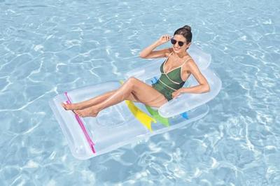 Bestway Opblaasbare Stoel Verfrissende Voeten 165x89cm Strand en Zwembad 43011