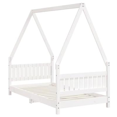 Kinderbedframe 80x160 cm massief grenenhout wit Kinderbedframe 80x160 cm massief grenenhout wit
