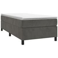 Boxspring bed 80x200 cm fluweel donkergrijs - thumbnail