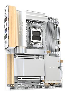 Gigabyte X870E AERO X3D WOOD Moederbord Socket AMD AM5 Vormfactor ATX