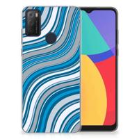 Alcatel 1S (2021) | TPU bumper | Waves Blue - thumbnail