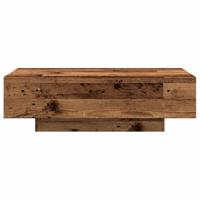 Salontafel 100x49,5x31 cm bewerkt hout oud houtkleurig - thumbnail