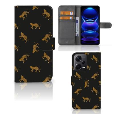 Telefoonhoesje | Met pasjeshouder | voor Xiaomi Poco X5 Pro | Note 12 Pro 5G Leopards
