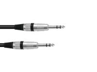 OMNITRONIC Jack cable 6.3 stereo 6m bk ROAD - thumbnail