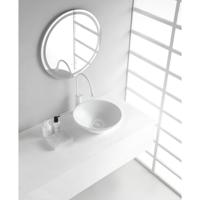 Wiesbaden Circle Waskom Rond - 42x15cm - Keramiek - Glans Wit - thumbnail