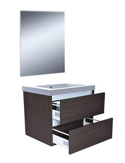 Badkamermeubelset Wiesbaden Vision 60x46 Grey Oak (2 laden) Badkamermeubelset Wiesbaden Vision 60x46 Grey Oak (2 laden)