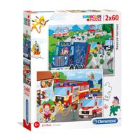 Clementoni legpuzzel Rescue Heroes 2 in 1 karton 120 stukjes - thumbnail