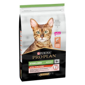 Pro Plan Sterilised Adult Vital Functions met zalm kattenvoer 10 kg Pro Plan Sterilised Adult Vital Functions met zalm kattenvoer 10 kg