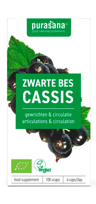 Purasana Biologische Zwarte Bes Capsules Purasana Biologische Zwarte Bes Capsules