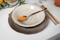 Cookinglife Diepe borden / Pastaborden Delice Grijs ø 21 cm - 6 stuks - thumbnail