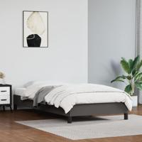 Bedframe kunstleer grijs 90x200 cm - thumbnail