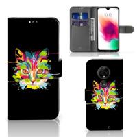 Motorola Moto G7 | G7 Plus Leuk Hoesje Cat Color - thumbnail