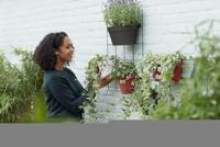 Elho Loft Urban verticaal tuinieren bloempot 15x14 cm wit - thumbnail