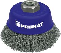 Promat/Tecwerk Potborstel | d. 60 mm draaddikte 0,3 mm | RVS | 12500 min-¹ - 4000841161 - thumbnail