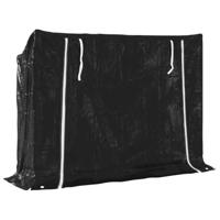 Haardhoutrek met regenhoes 151x40,5x110,5 cm staal - thumbnail
