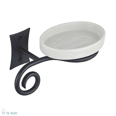 Zeephouder Sapho Rebecca Hangend 18.7x8.7 cm Zwart / Wit