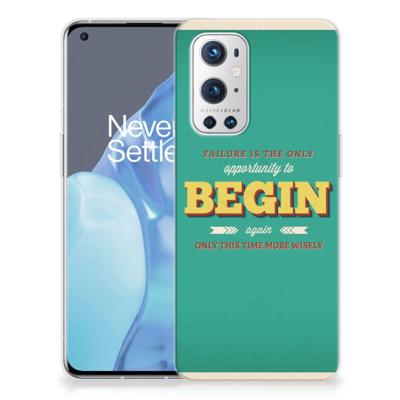 OnePlus 9 Pro | Siliconen hoesje | met naam Quote Begin OnePlus 9 Pro | Siliconen hoesje | met naam Quote Begin