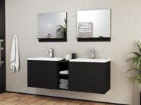 Complete badkamer NAJID 2 lades zwart - thumbnail