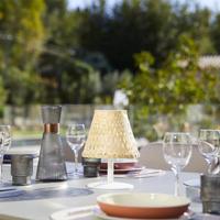 Snoerloze tafellamp - LUMISKY - IBIZA - H26 cm - Natuurlijk bamboe - Warm wit en witte LED - thumbnail