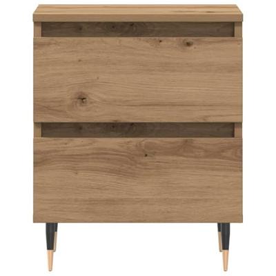 Nachtkastje met lade artisanaal eikenkleurig 40 x 35 x 50 cm