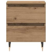 Nachtkastje 2 pcs artisanaal eikenkleurig 40 x 35 x 50 cm - thumbnail