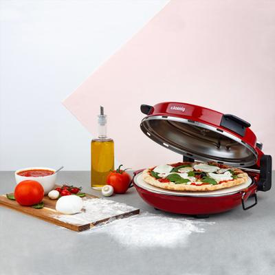 HKoeNIG NAPL350 - Pizza Oven Napoletana - Tot 350°C - 32cm - 1200W - Timer - Keramische stenen kookplaat - thumbnail