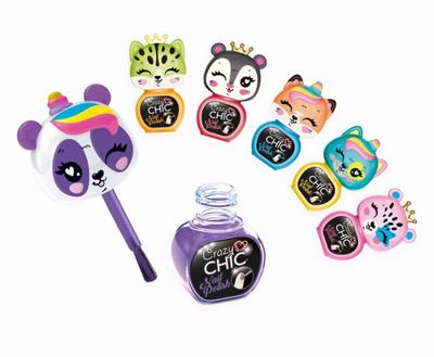 Clementoni crazy chic - nagellak dieren, 2st.