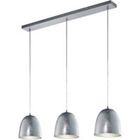LED Hanglamp - Hangverlichting - Trion Onutia - E14 Fitting - 3-lichts - Rechthoek - Mat Zilver - Aluminium - thumbnail
