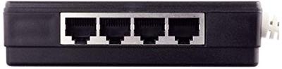 LogiLink MP0032 RJ45 4-poorts splitter zwart