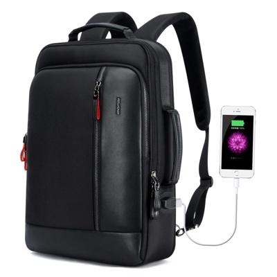 Bopai 751-006641 grote capaciteit Business mode ademend laptop rugzak met externe USB-interface grootte: 30 x 15 x 44cm (zwart)