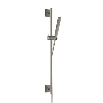 Glijstangset Hotbath Gal 100 cm Met Doucheslang 150 cm En Handdouche Geborsteld Nikkel PVD Glijstangset Hotbath Gal 100 cm Met Doucheslang 150 cm En Handdouche Geborsteld Nikkel PVD