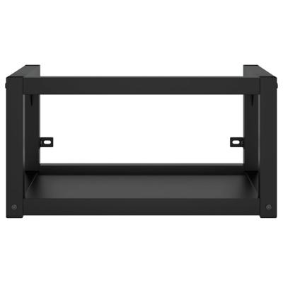 Wastafelframe met inbouwwastafel ijzer zwart