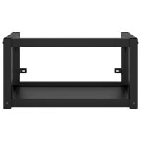Wastafelframe met inbouwwastafel ijzer zwart - thumbnail